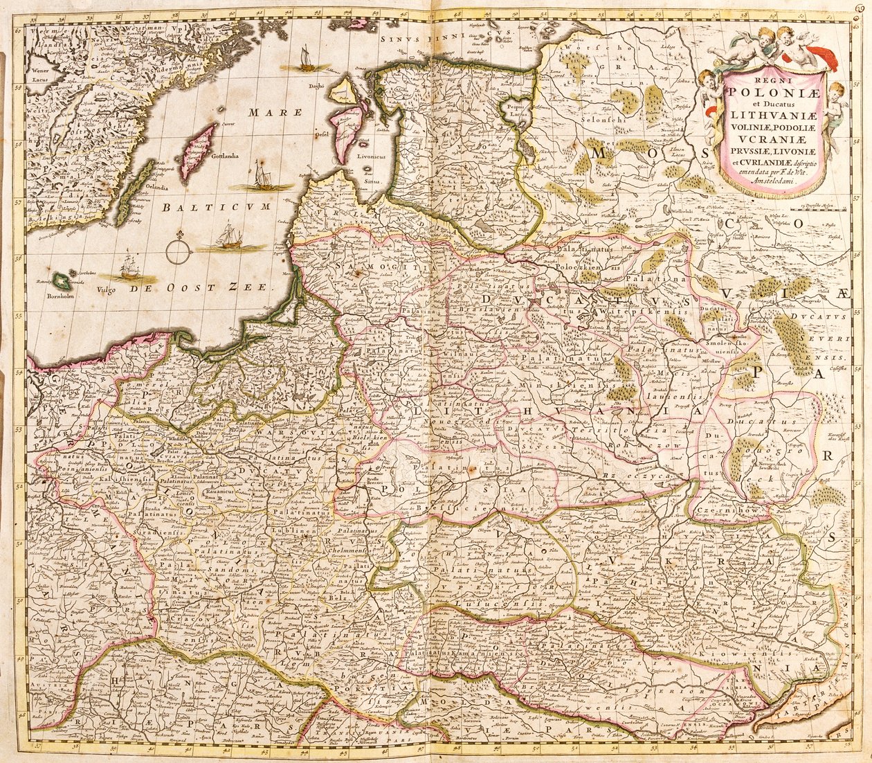 Polonia, Estonia, Lettonia da Frederick de Wit