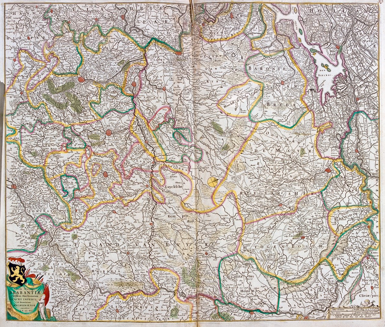 Olanda Meridionale, Brabante Settentrionale, Regione Fiamminga, Vallonia, Regione di Bruxelles, Limburgo, Paesi Bassi, Belgio da Frederick de Wit