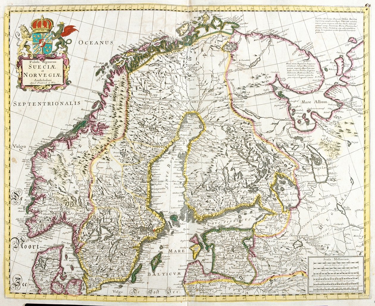 Svezia, Norvegia, Finlandia, Estonia, Distretto Federale Nord-Occidentale Russo da Frederick de Wit