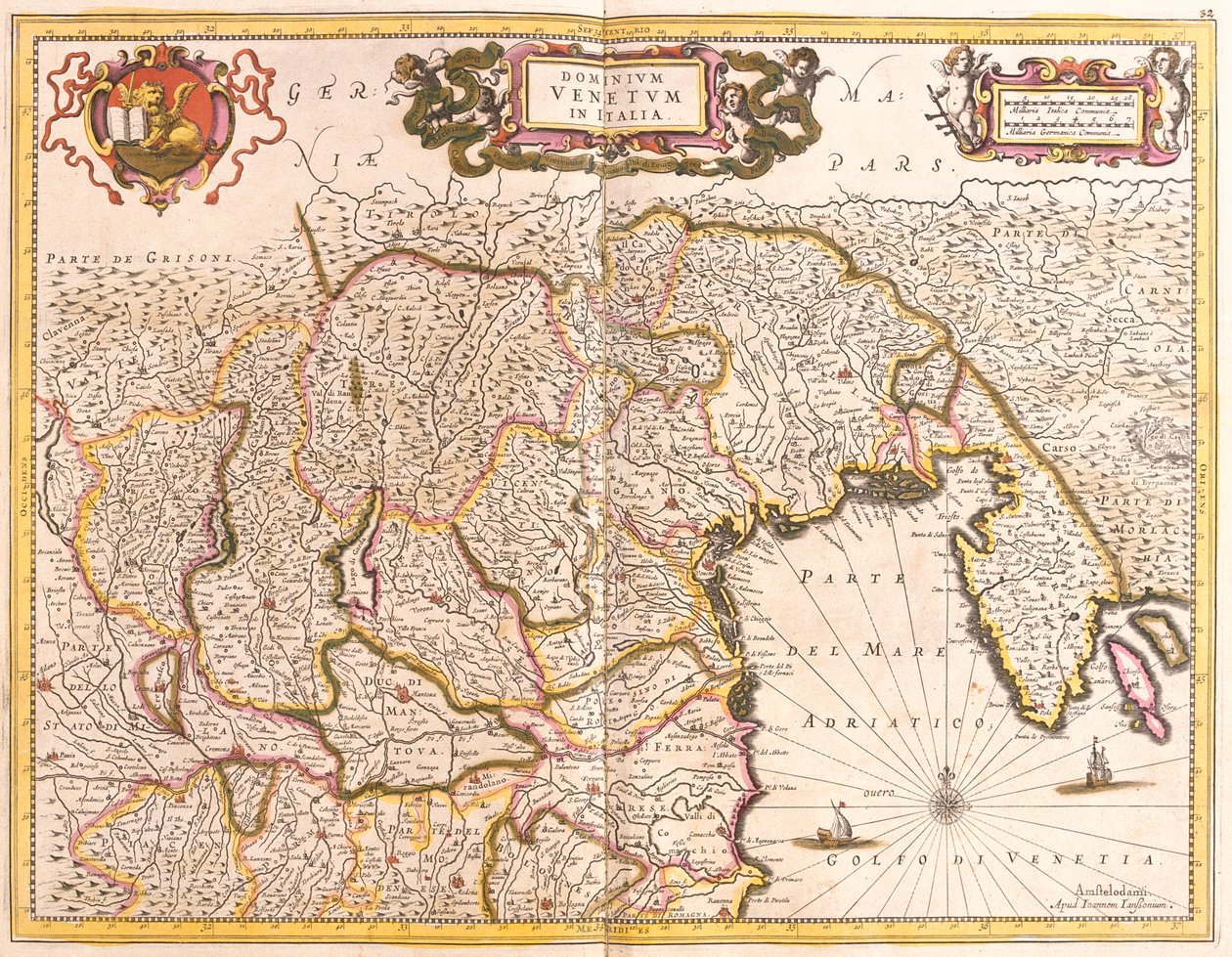 Venetia, Trentino, Friuli, Istria, Italy da Frederick de Wit