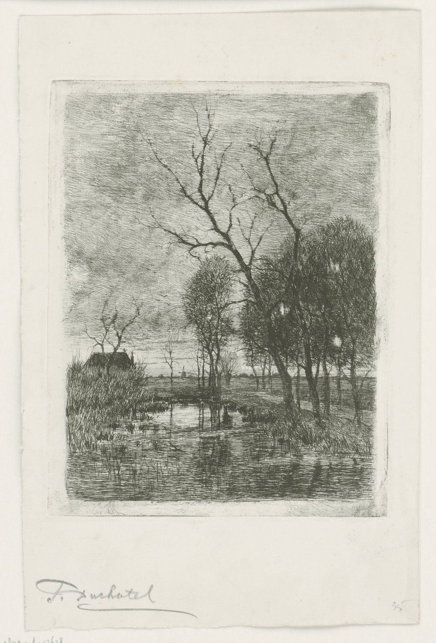 Crepuscolo da Fredericus Jacobus van Rossum du Chattel (signed by artist)