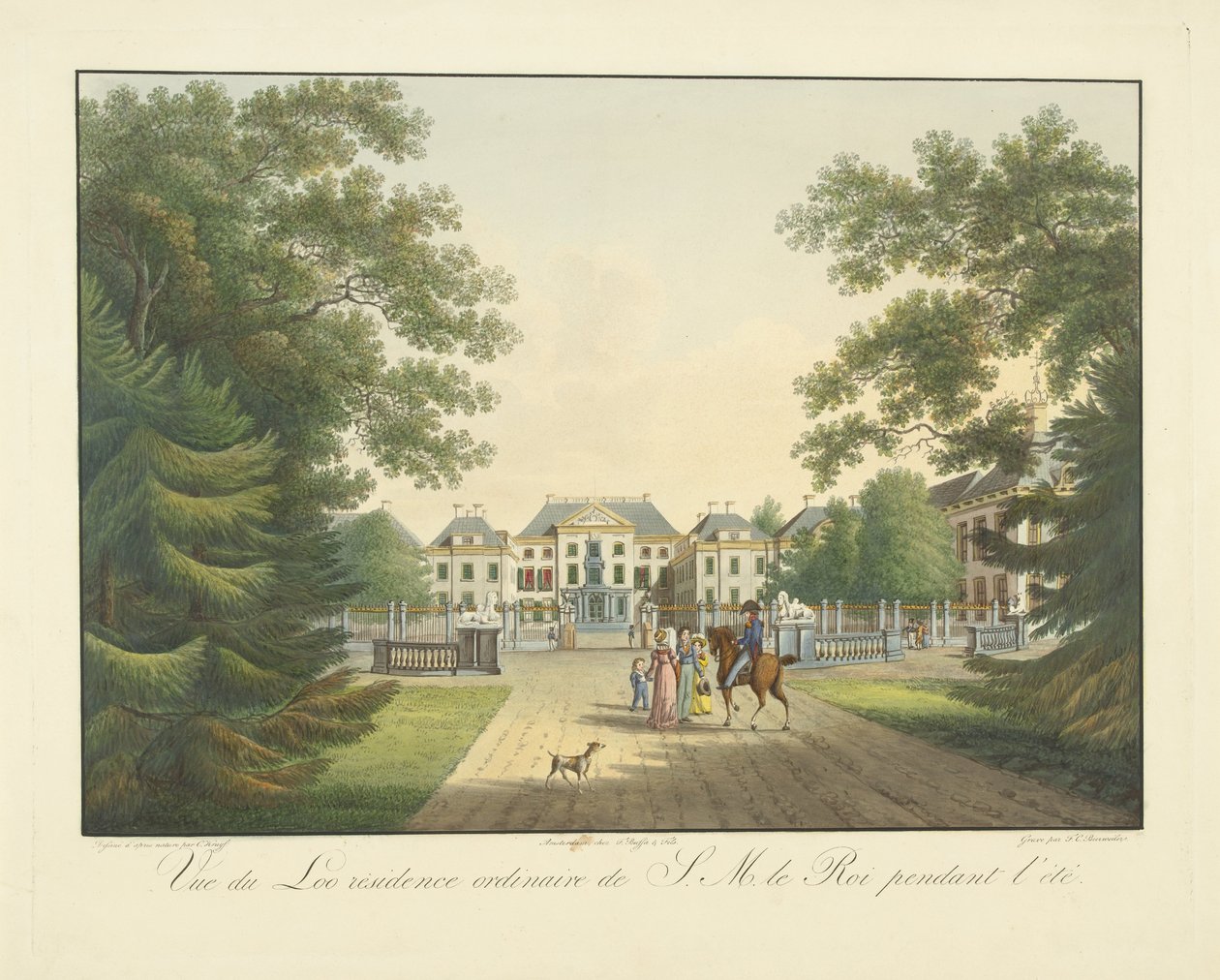 Veduta del Palazzo Het Loo da Frederik Christiaan Bierweiler