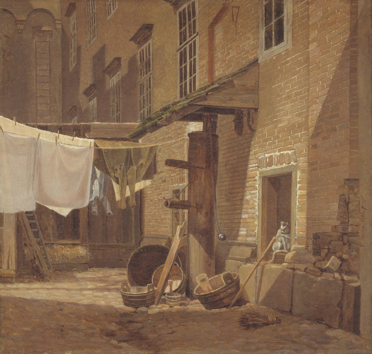 Il cortile posteriore del Palazzo di Charlottenborg da Frederik Hansen Sodring