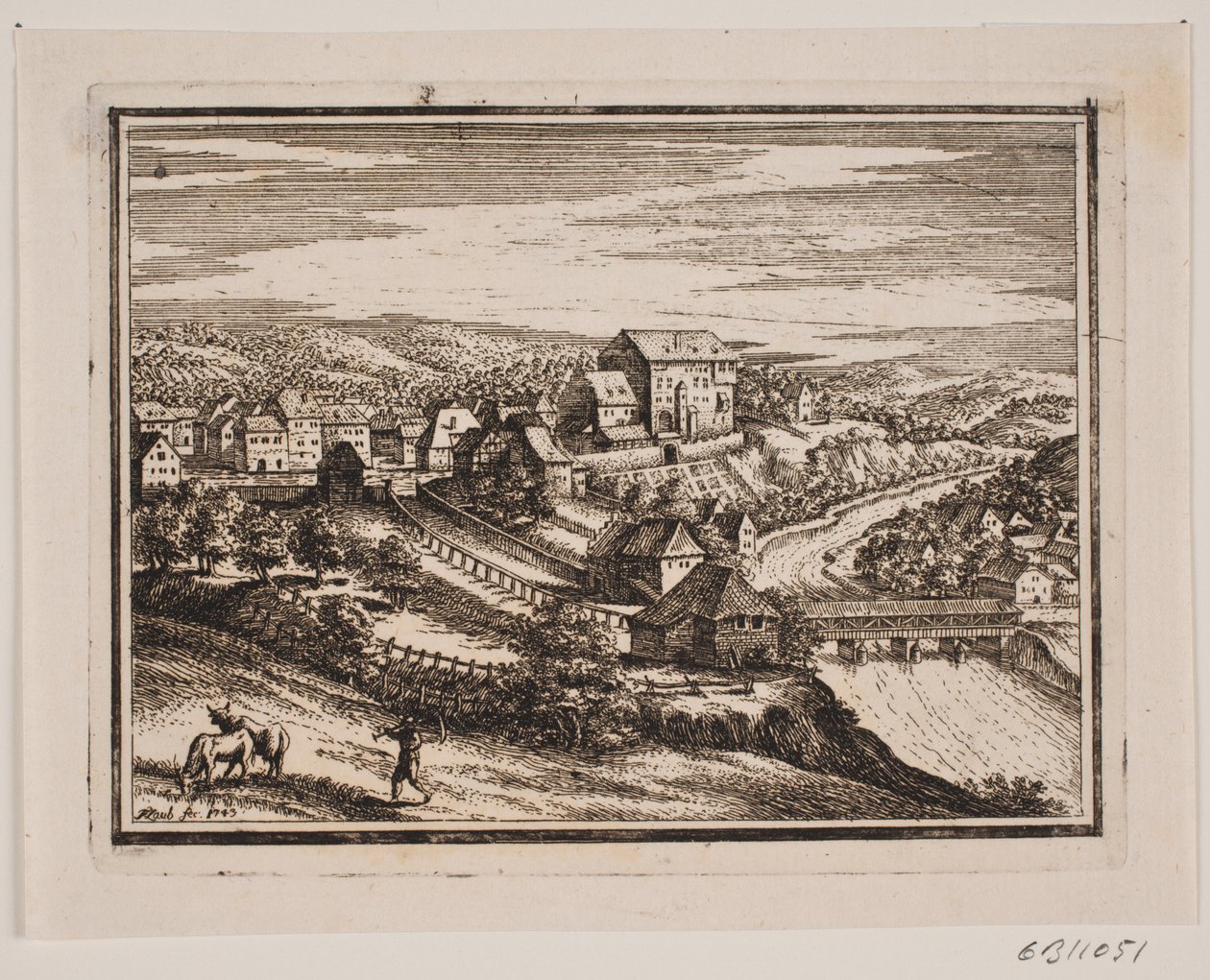 Prospetto di una città da Frederik Laub