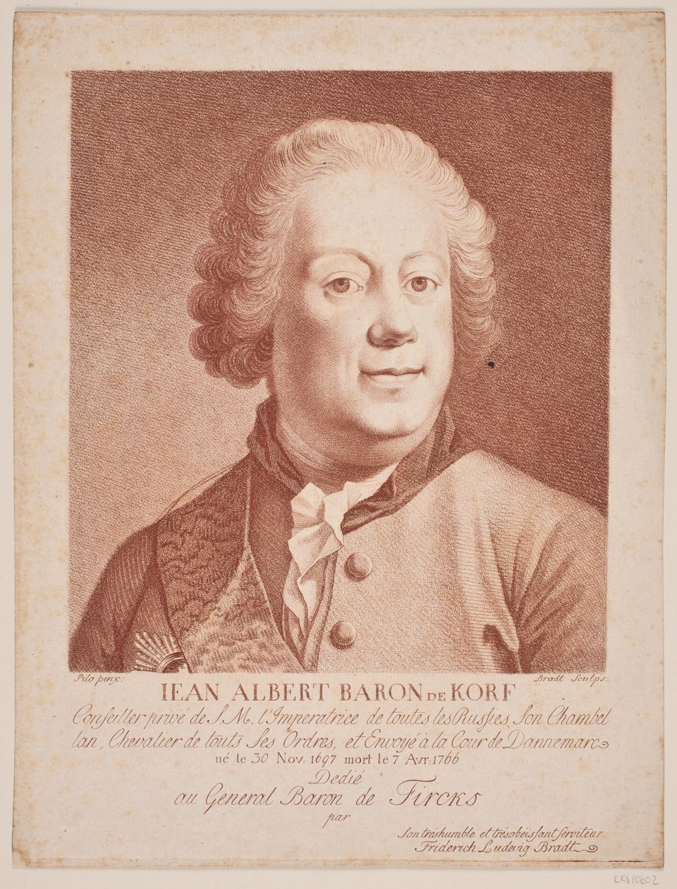 Inviato russo Barone Korf da Frederik Ludvig  Bradt
