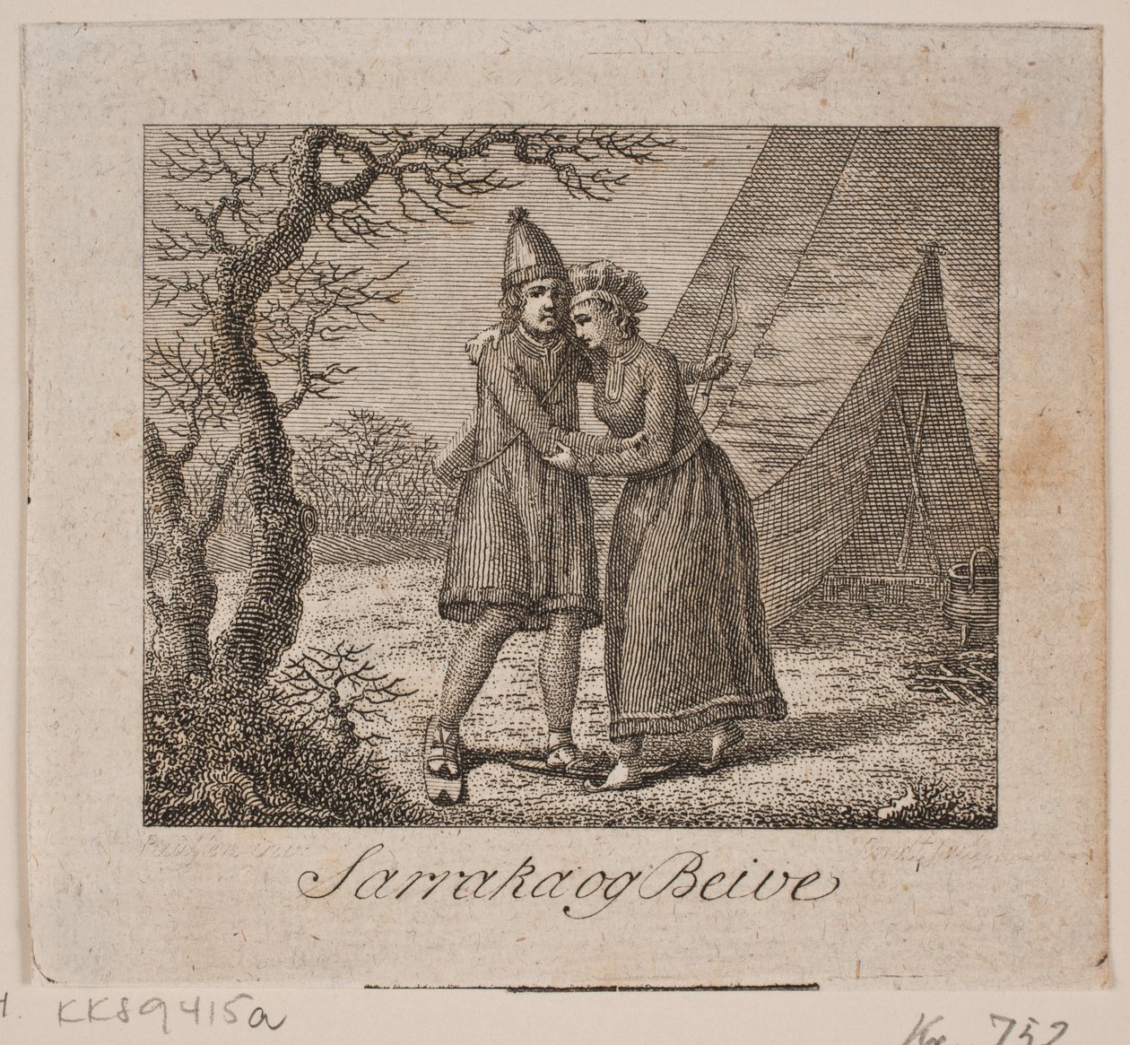 Vignetta per gli scritti raccolti di P. F. Suhn da Frederik Ludvig  Bradt