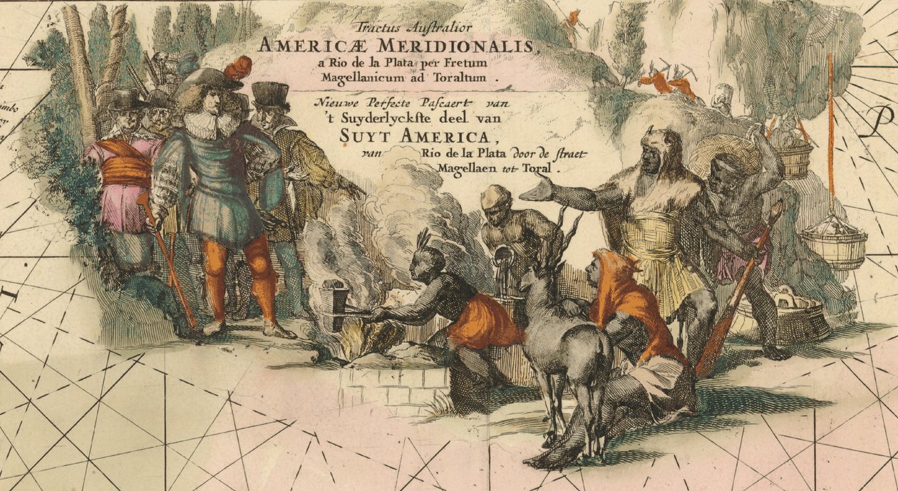 Tractus australior Americæ Meridionalis, a Rio de la Plata per Fretum Magellanicum ad Toraltum deta da Frederik de Wit