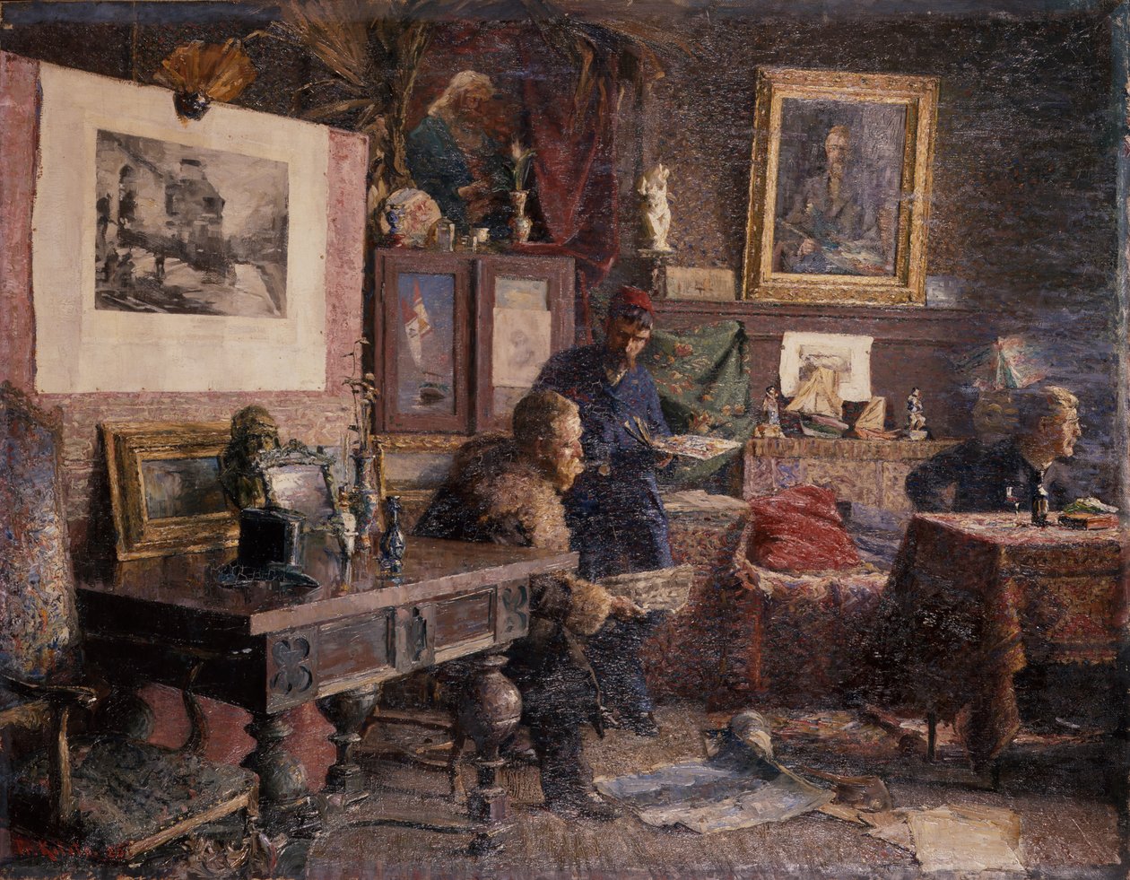 Lo studio (pittura) da Fredrik Kolstoe