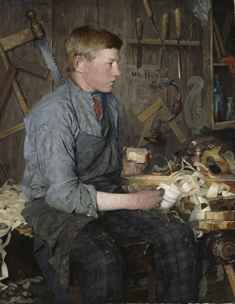 Il giovane falegname da Fredrik Kolstoe