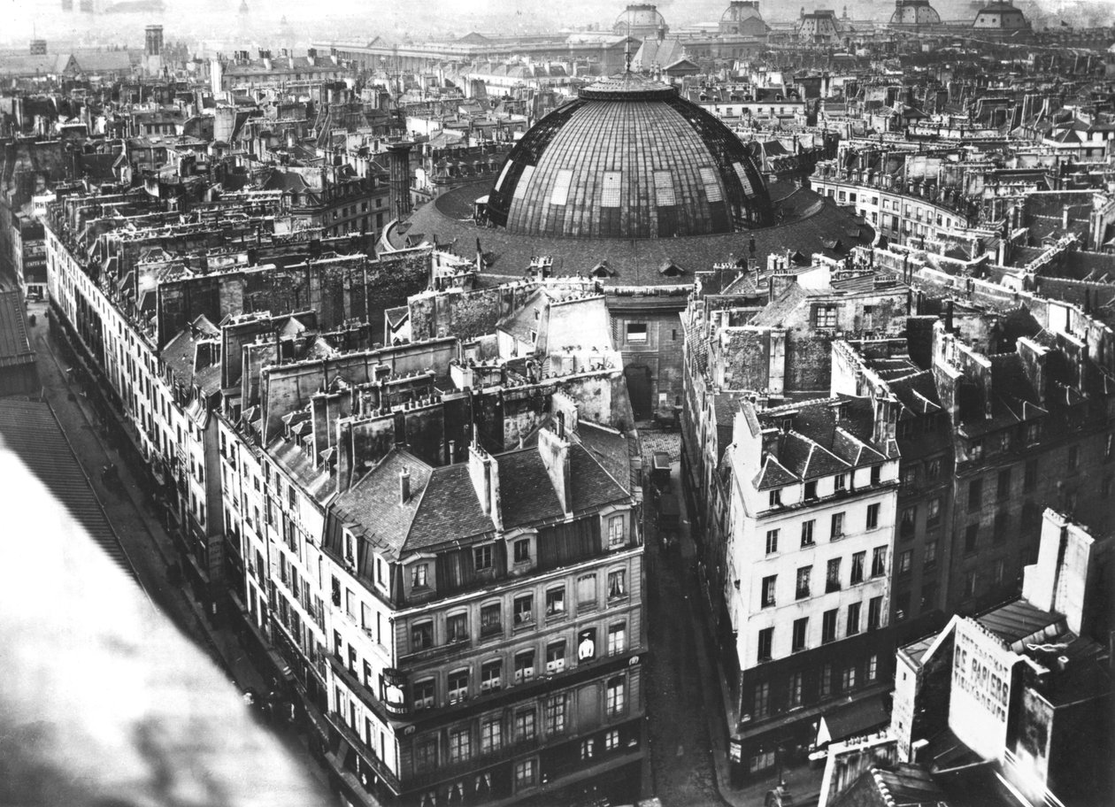 Area del mercato del grano, Parigi, prima del 1887 da French Photographer