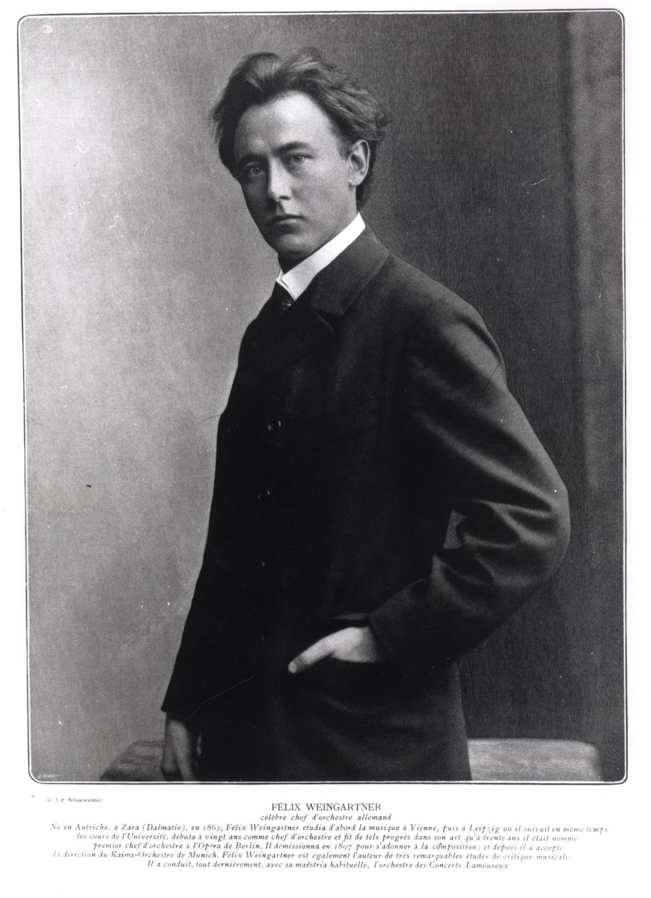 Felix Weingartner 1903 da French Photographer