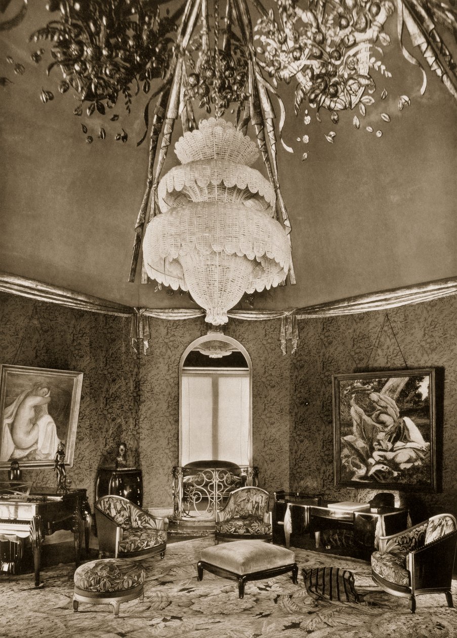 Grand Salon, progettato da Sue et Mare, da Ensembles Mobiliers II, 1925 da French Photographer