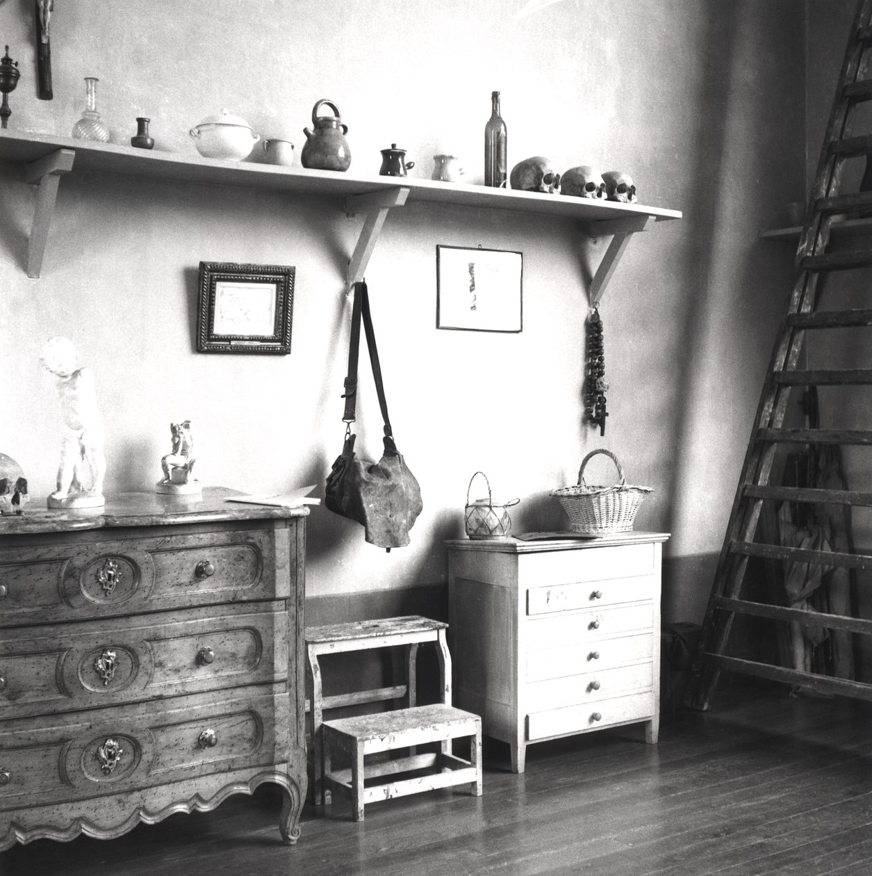 Interno dello studio di Cezanne ad Aix-en-Provence da French Photographer