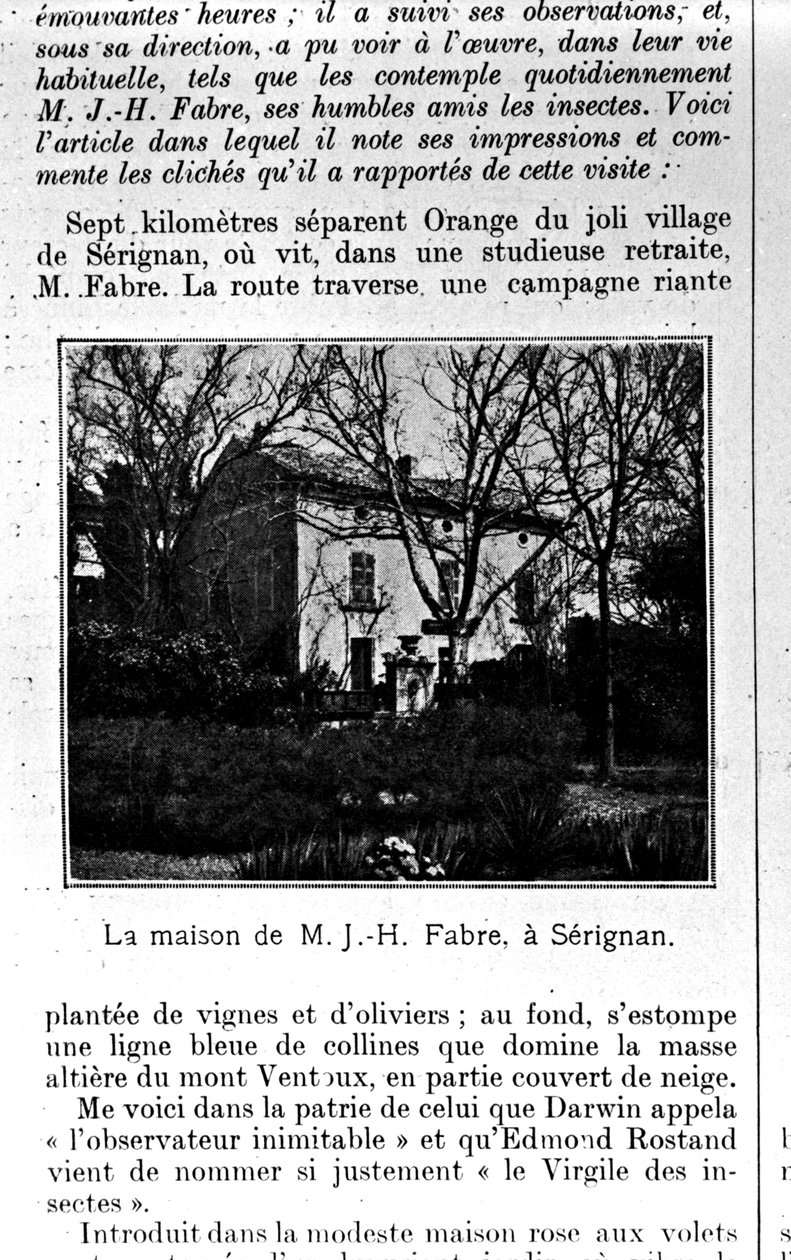 Casa di Jean-Henri Fabre a Serignan da French Photographer