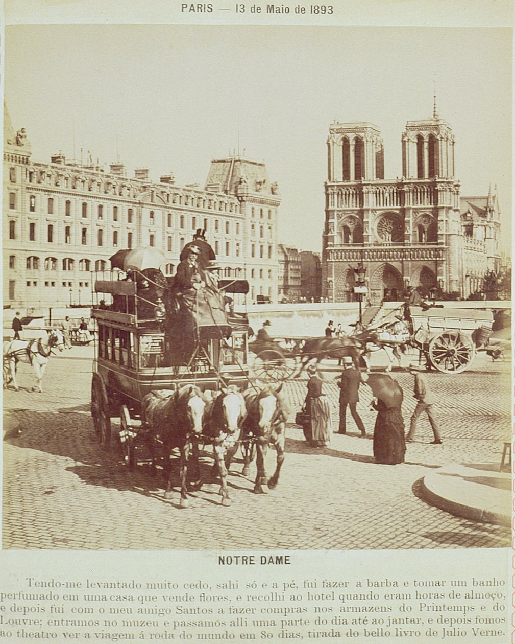 Notre Dame, Parigi, 1893 da French Photographer