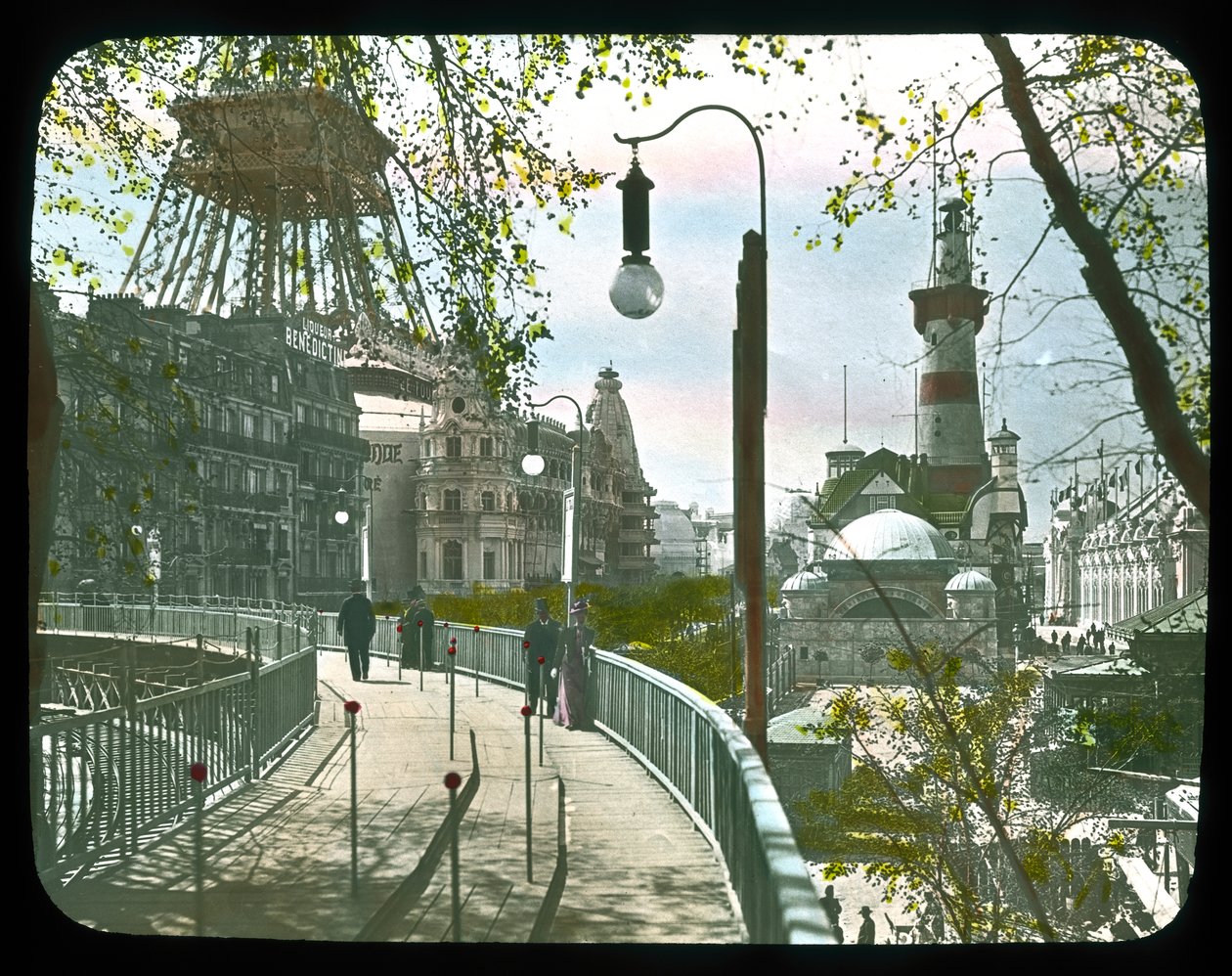 Esposizione di Parigi: Marciapiede mobile, 1900 da French Photographer