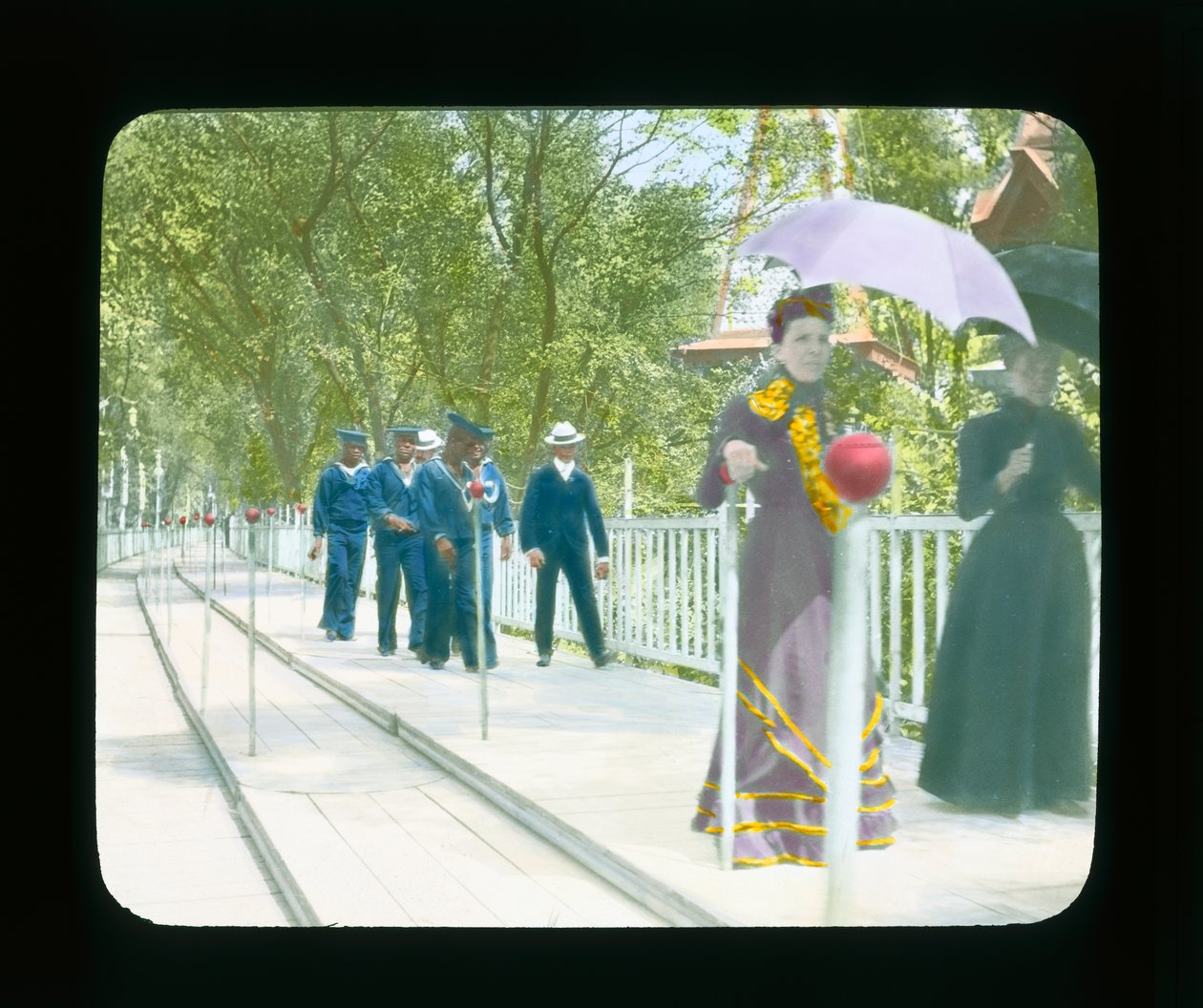 Esposizione di Parigi: Marciapiede mobile, Parigi, Francia, 1900 da French Photographer