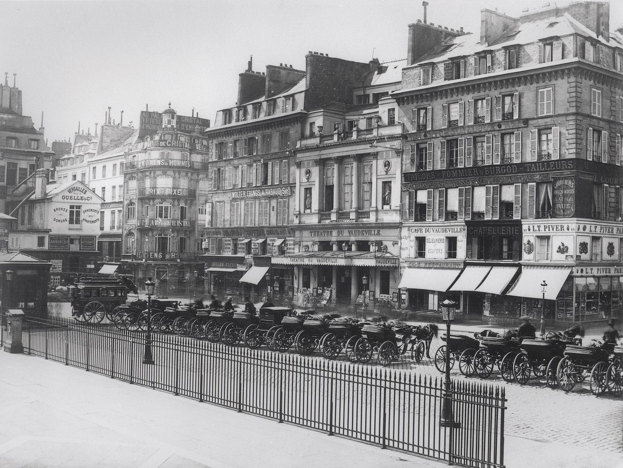 Place de la Bourse, Parigi, c.1860-70 da French Photographer