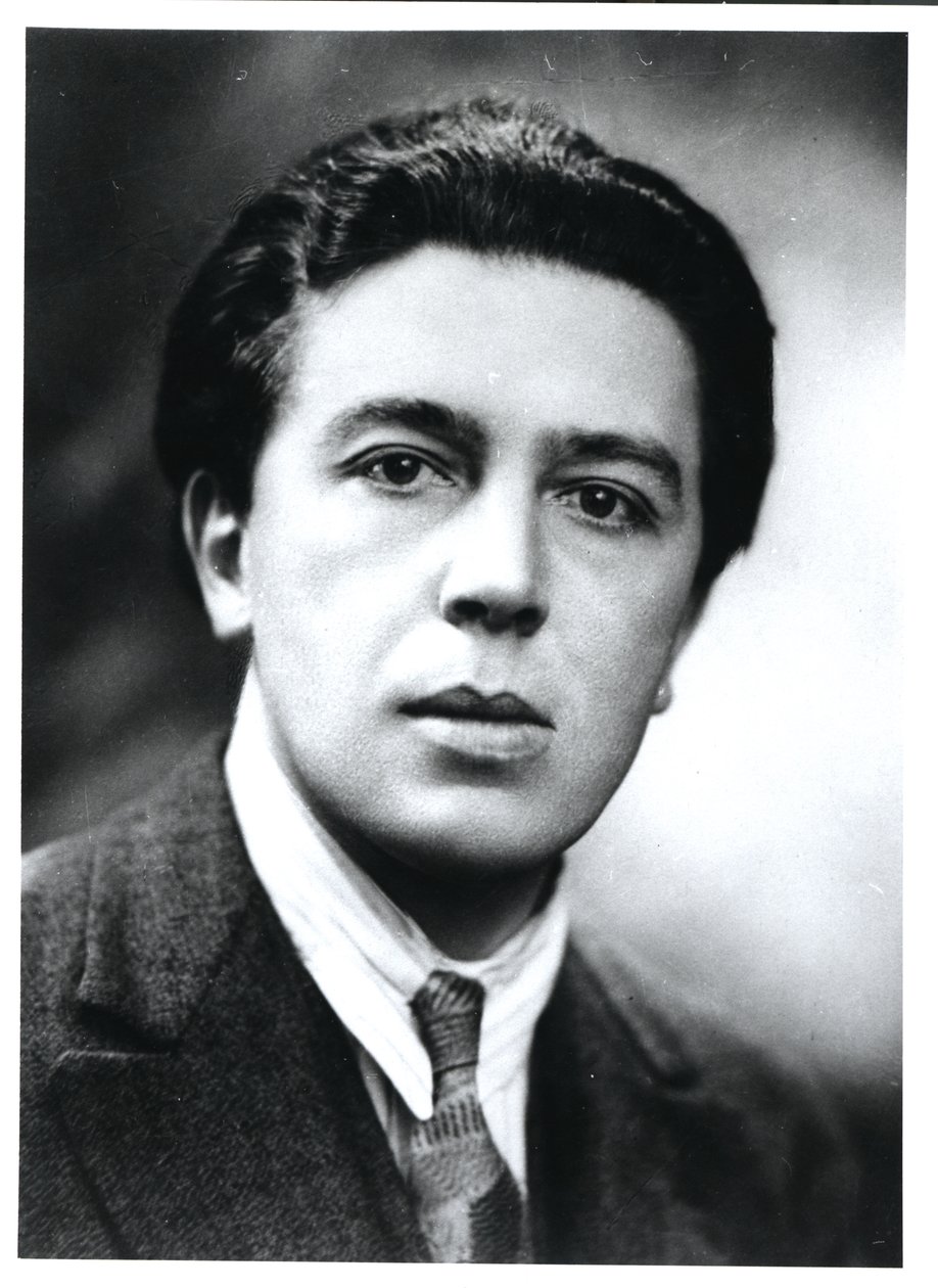 Ritratto di Andre Breton (1896-1966) 1930 da French Photographer