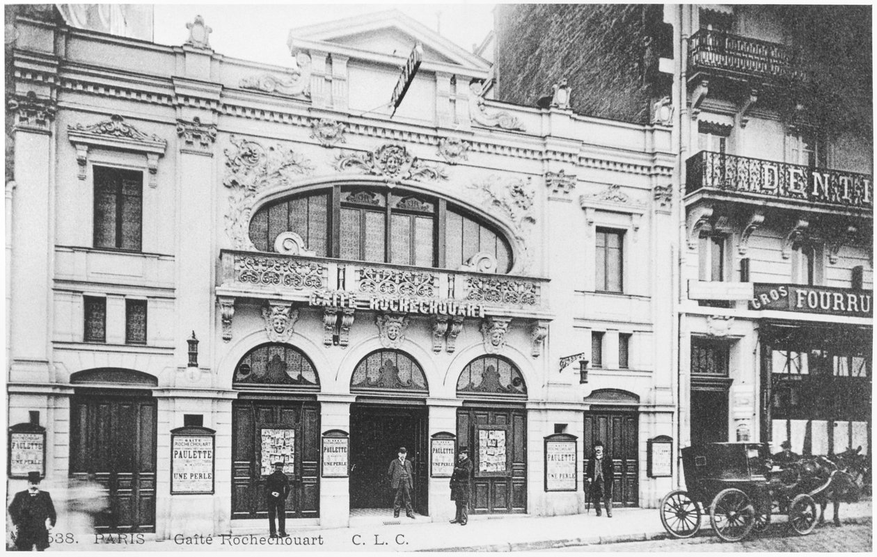 Cartolina raffigurante il Café-concert Gaîté Rochechouart, 15 Boulevard Rochechouart, Parigi, c.1900 da French Photographer