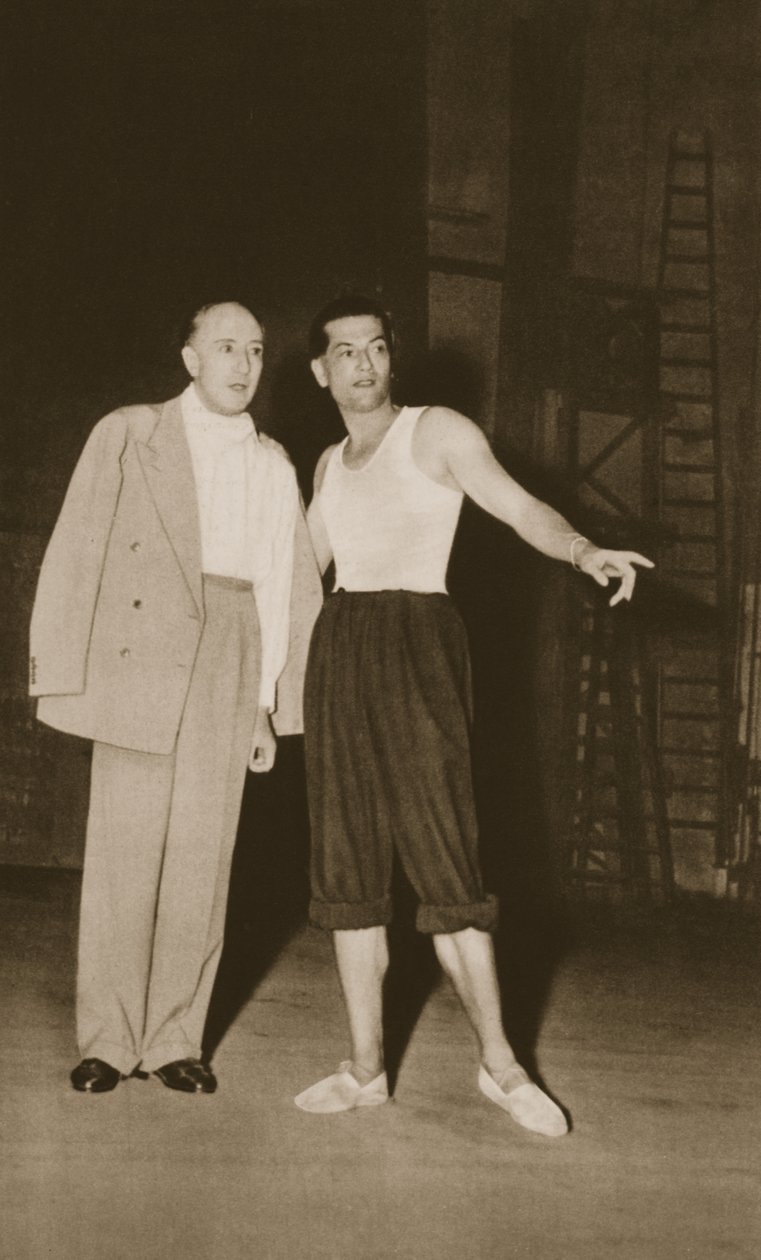 Serge Lifar e il Marchese de Cuevas al Theatre de Monte Carlo, dal Grand Ballet de Monte-Carlo, 1949 da French Photographer