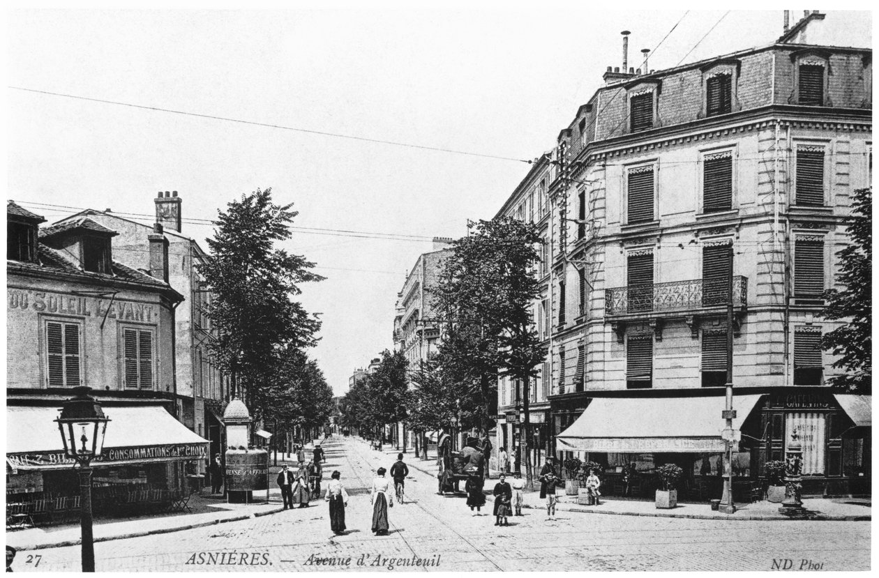 Vista di Asnieres, Avenue d