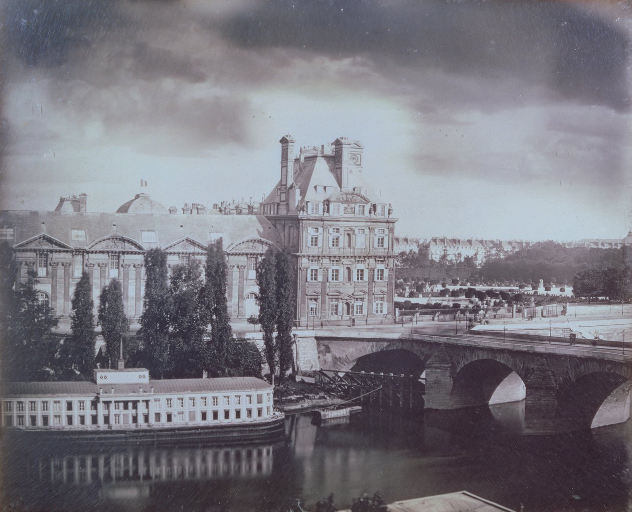 Vista del Louvre e delle Tuileries, c.1850 da French Photographer