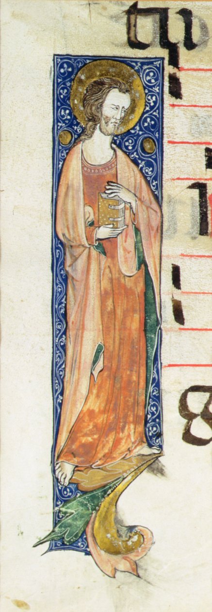 Un apostolo con un libro, c.1320 da French School