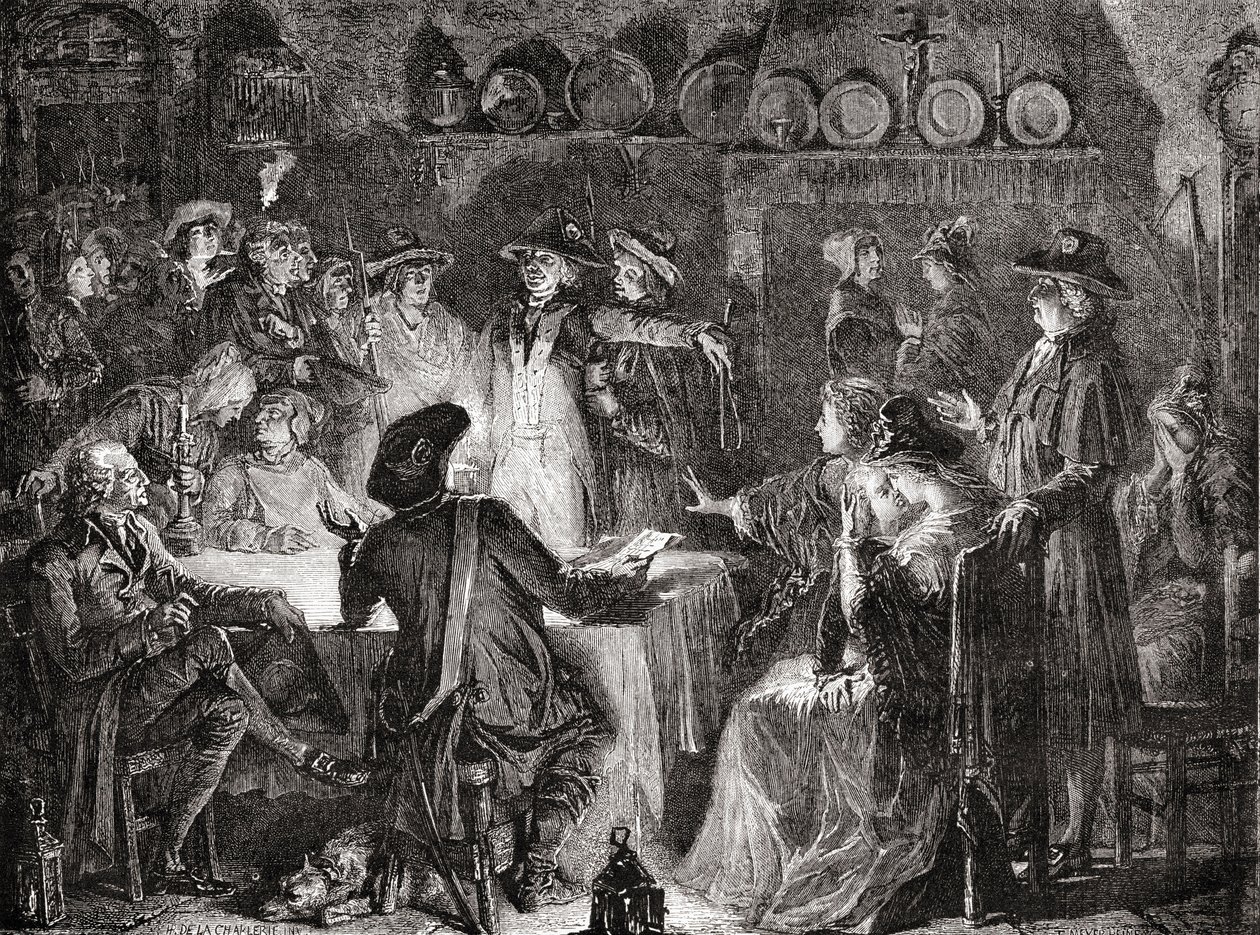 Arresto della famiglia reale a Varennes, 21 giugno 1791 da French School