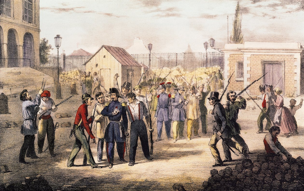 Attacco alla Barrière Fontainebleau, 25 giugno 1848 da French School