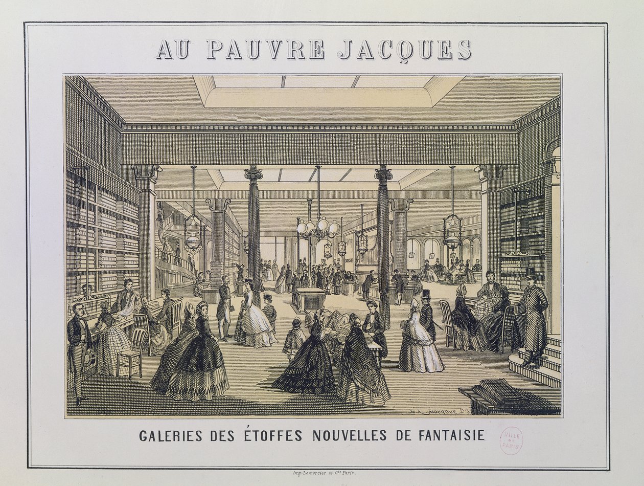 Au Pauvre Jacques: Il Reparto Tessuti da French School