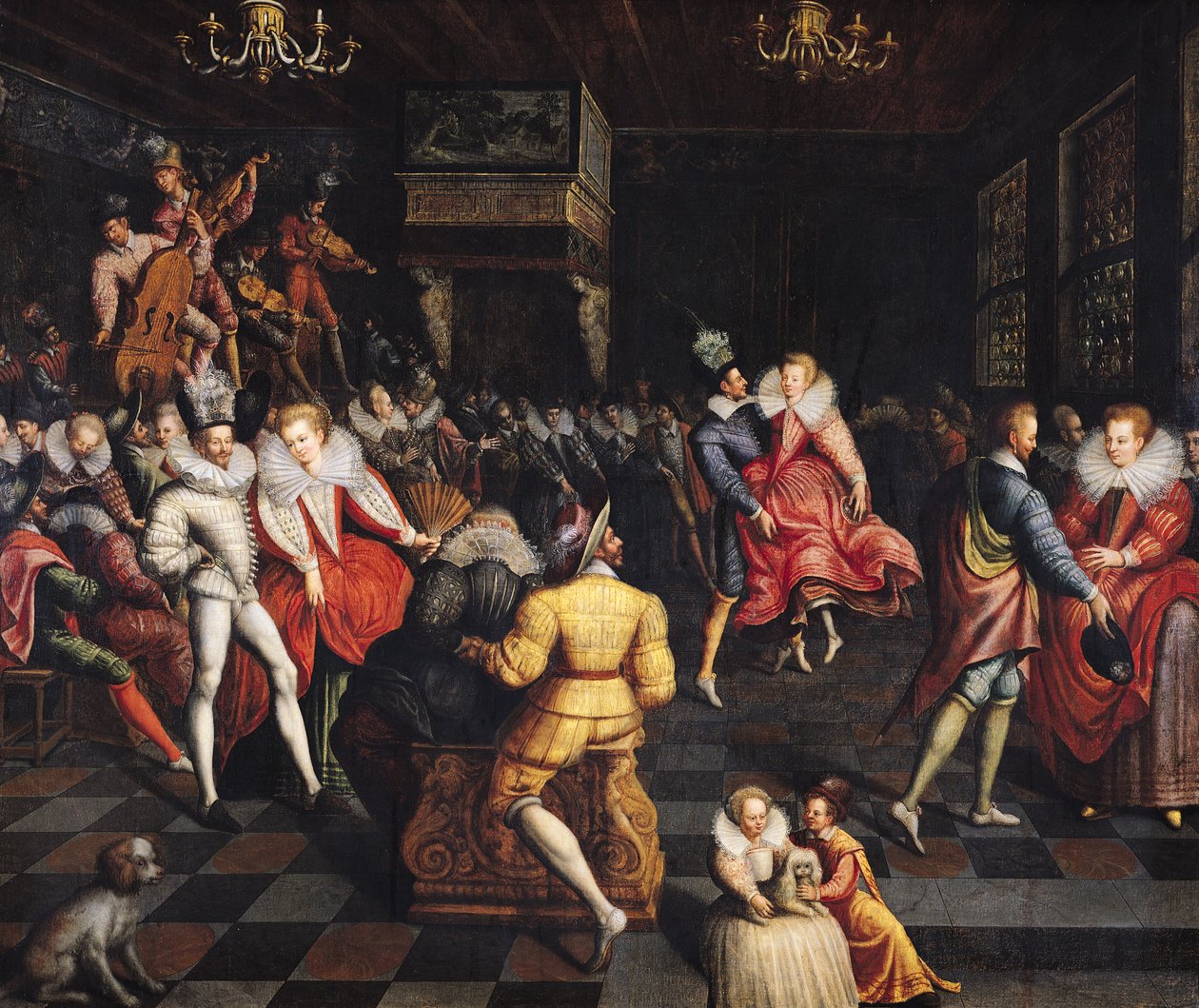 Ballo alla corte di Valois da French School