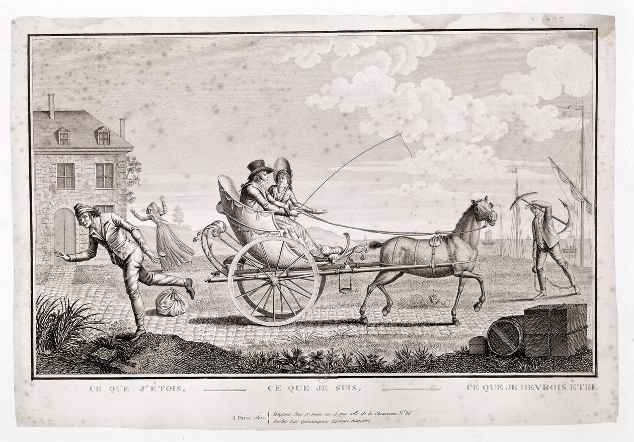 Caricatura dei nuovi ricchi, c.1795 da French School