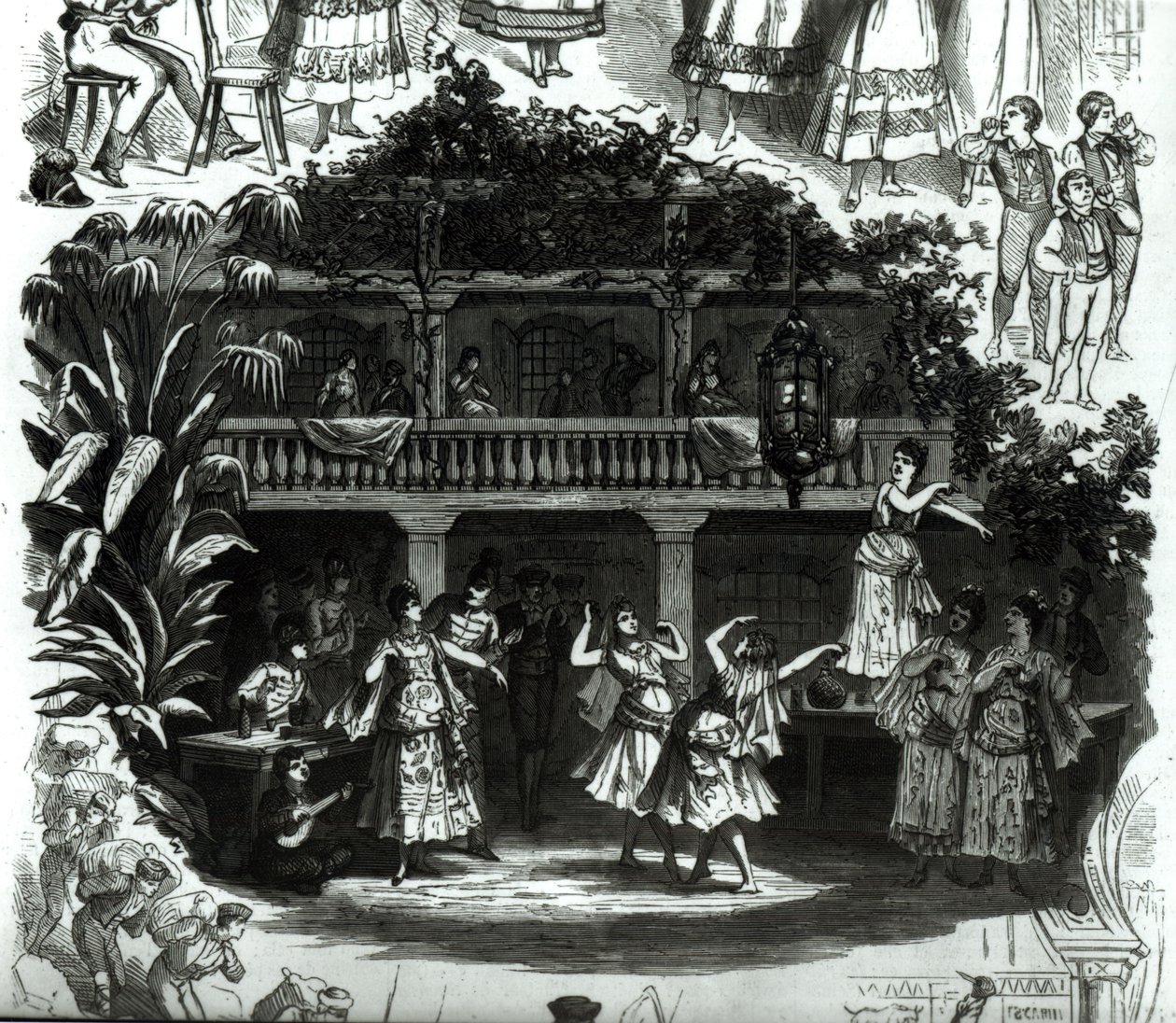 Carmen nella taverna di Lilas Pastia, scena dall