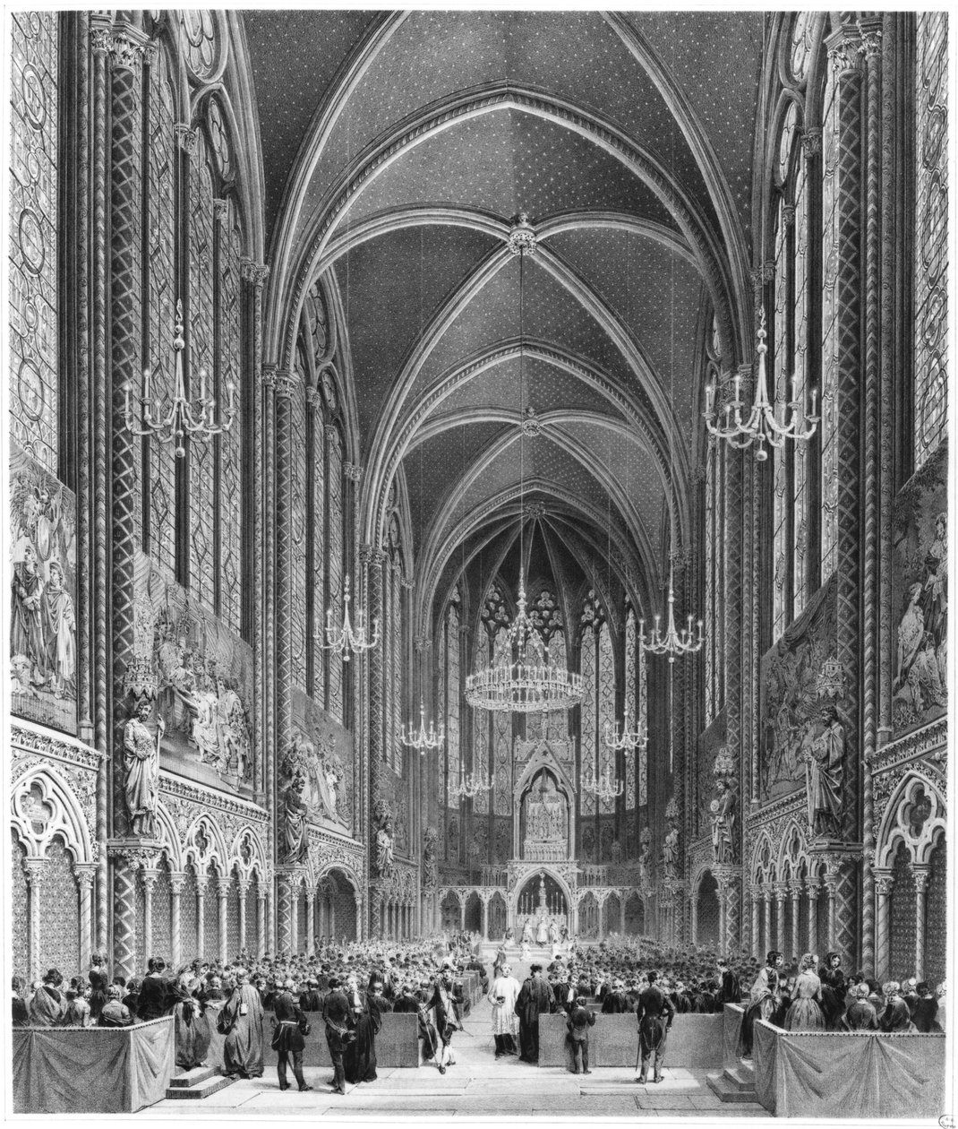 Celebrazione della messa per la magistratura alla Sainte Chapelle da French School