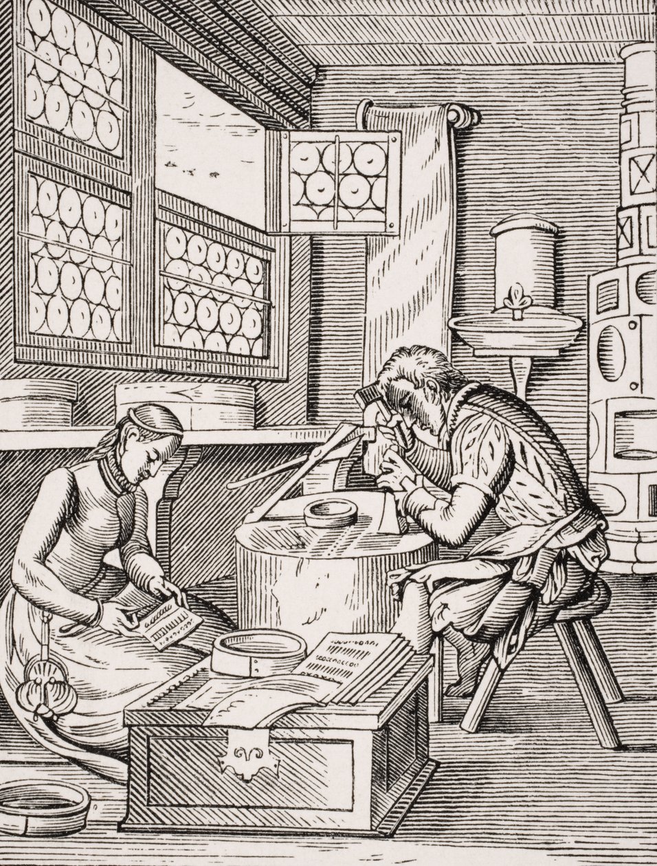 Fabbricante di fermagli, riproduzione di un