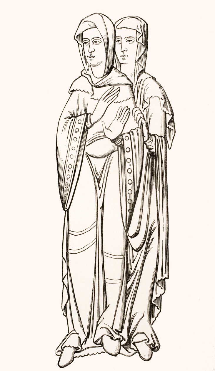 Costumi delle dame della corte franca (VI-X secolo) da 
