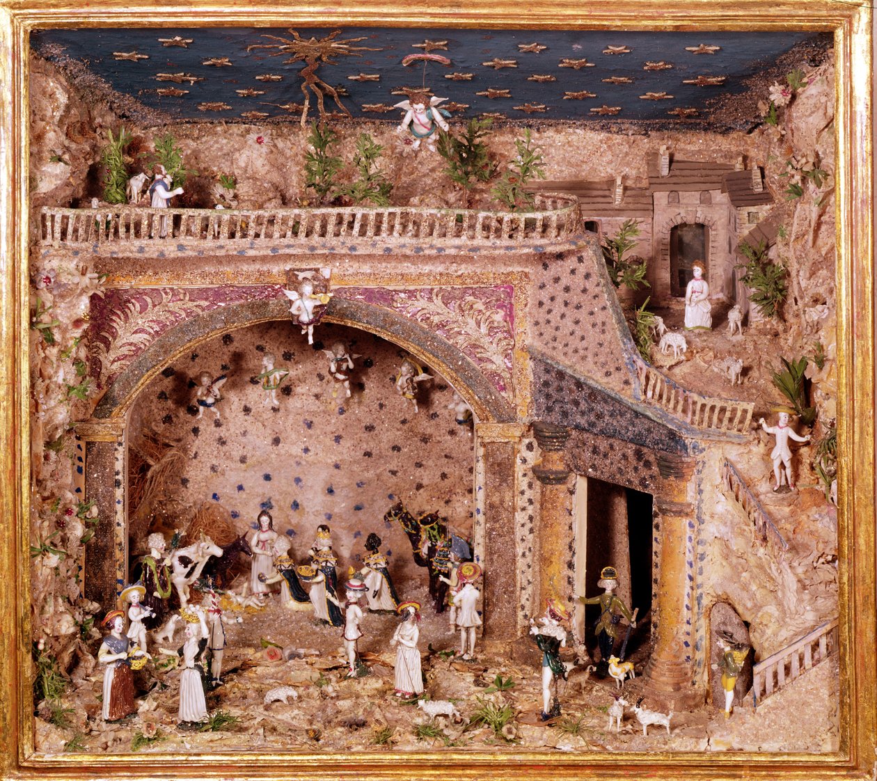 Presepe, Nevers (vetro filato) da French School