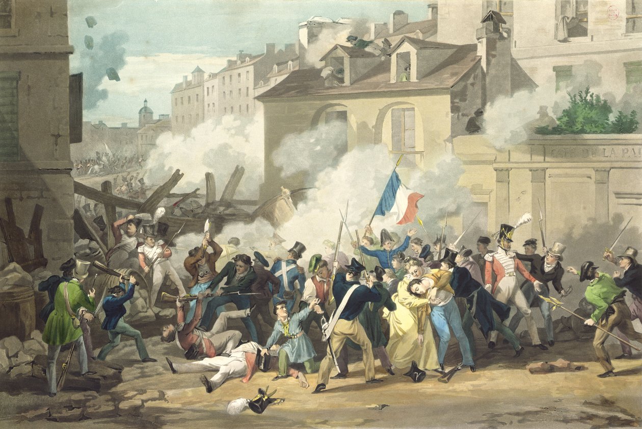 Difesa di una barricata, 29 luglio 1830 da French School