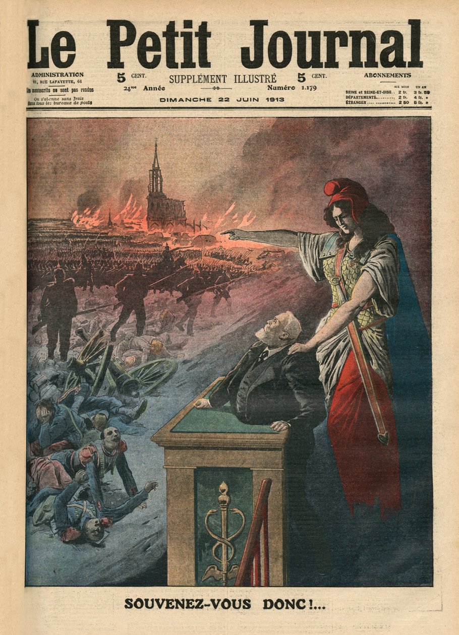 Disarmo della Francia, Jean Jaures e Marianne, illustrazione da 