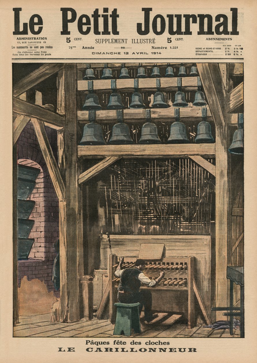 Pasqua, il campanaro, illustrazione di copertina da 
