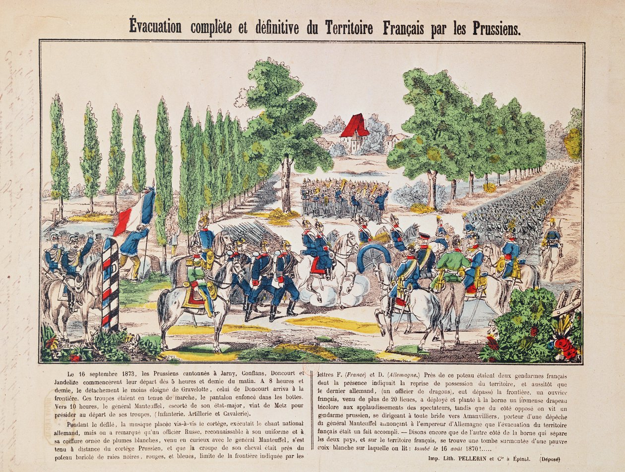 Evacuazione del territorio francese da parte dei prussiani, 16 settembre 1873 da French School