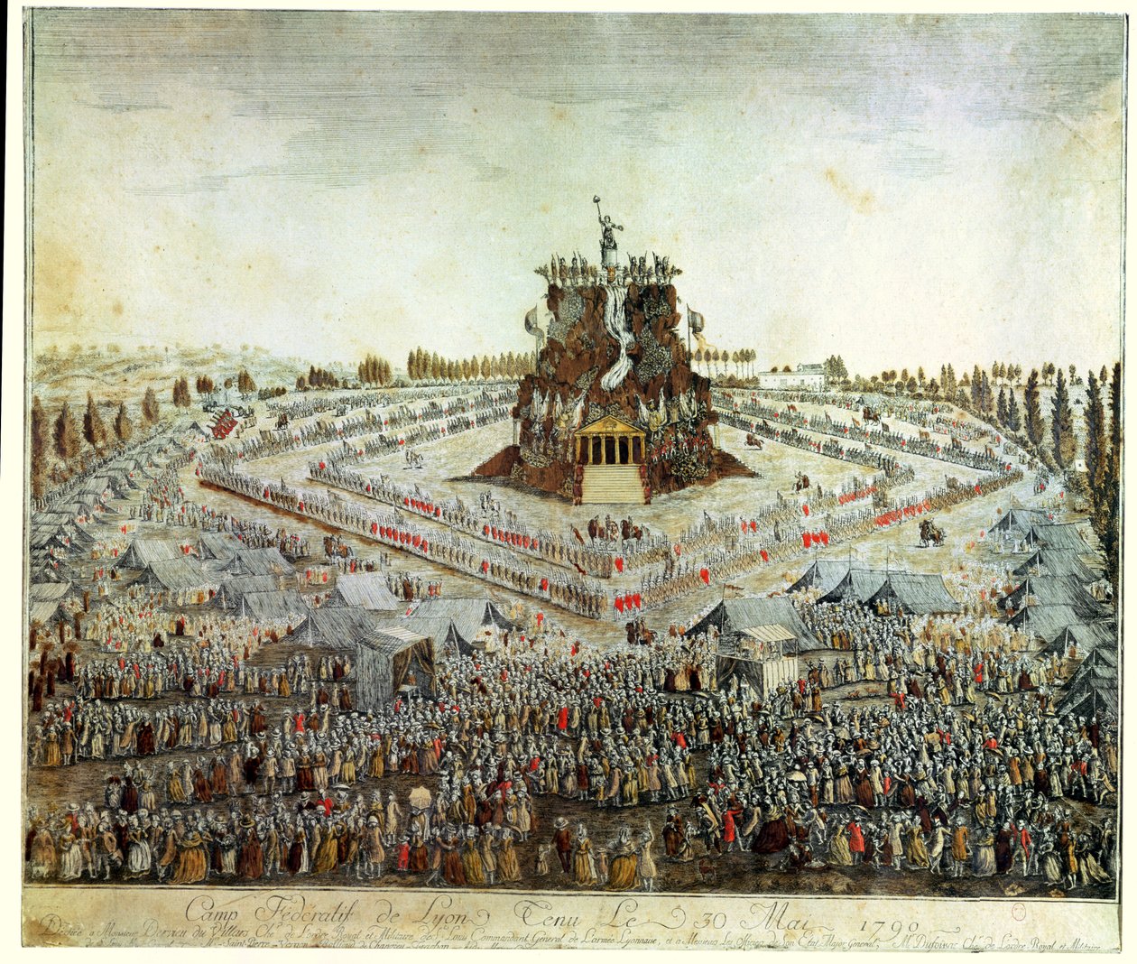 Campo federale a Lione, 30 maggio 1790 da French School