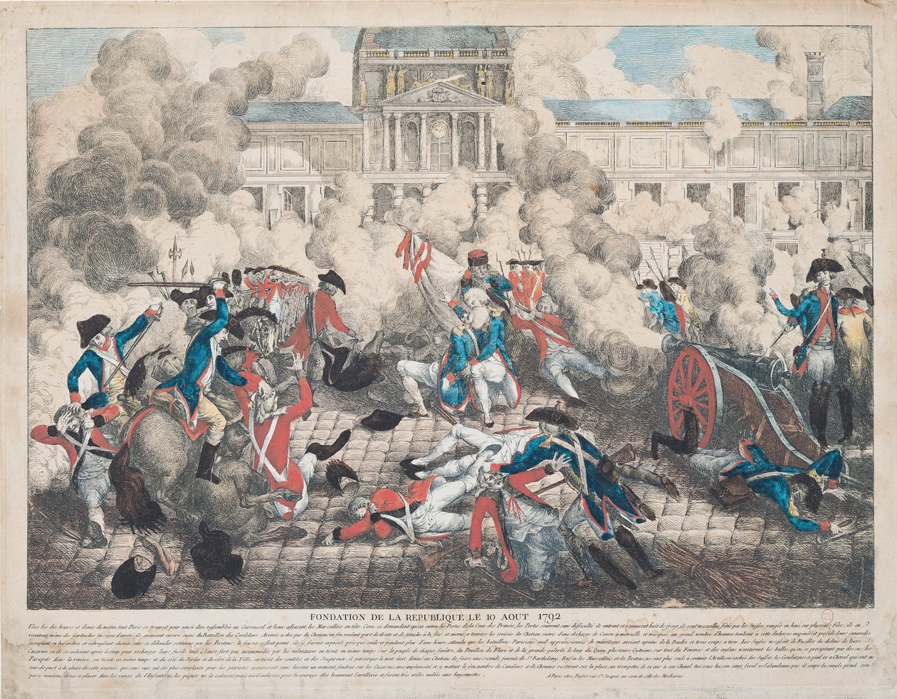Fondazione della Repubblica, 10 agosto 1792 da French School