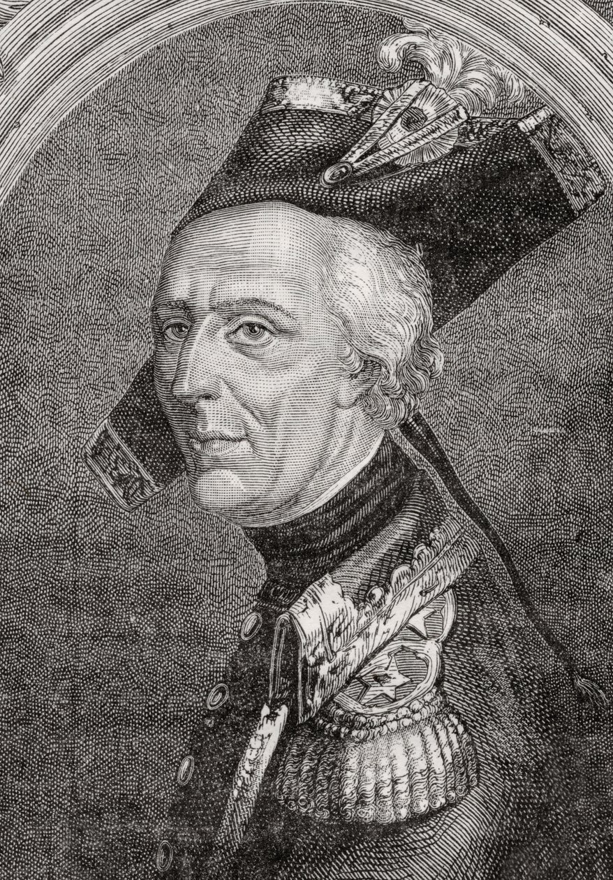 Generale Luc Auguste Dagobert de Fontenaille (1736-94) da French School