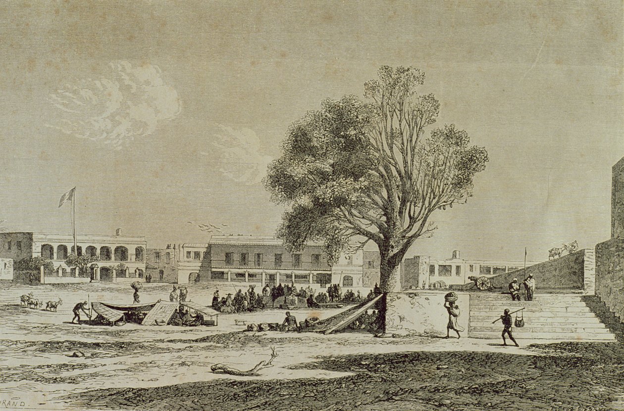Isola di Gorée, Senegal, negli anni 1860, inciso da Charles Maurand da French School