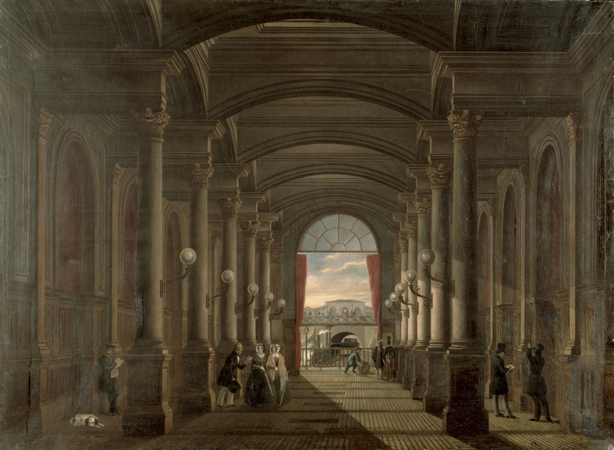 Interno della Gare Saint-Lazare da French School