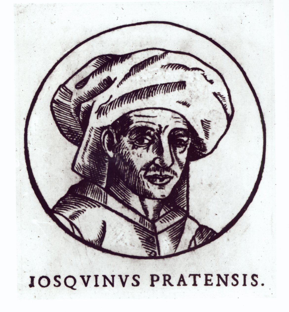 Josquin des Prez (c.1440-1521) inciso da un