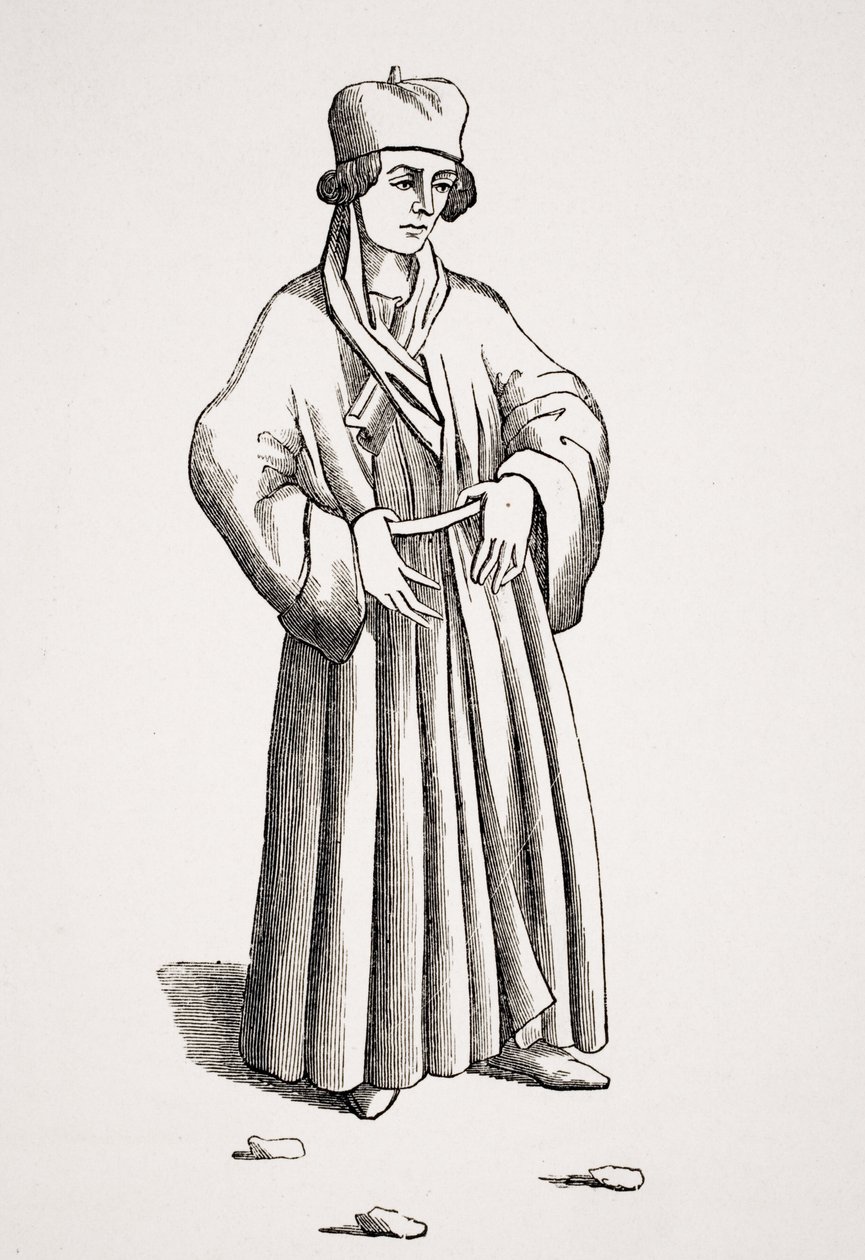 Giudice, da un disegno in un manoscritto del XV secolo, da 