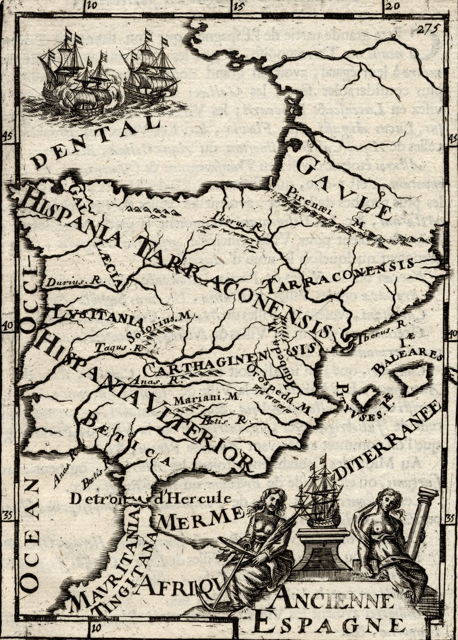 Mappa della Spagna da French School